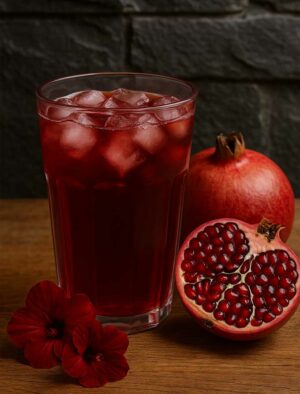 Infusion glacée Fleurs d'Hibiscus Grenadine, un savoureux mélange pour une boisson délicate à Big Fernand Valence